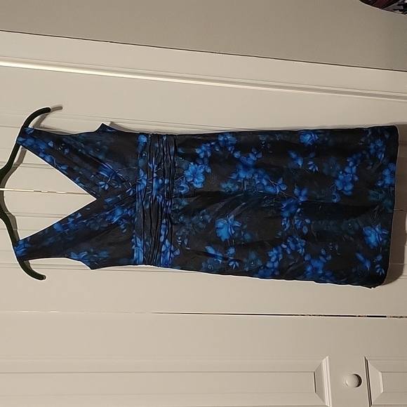 Jones New York - Jones Wear Dress Blue Floral Sheath Dress 4 - Picture 2 of 8